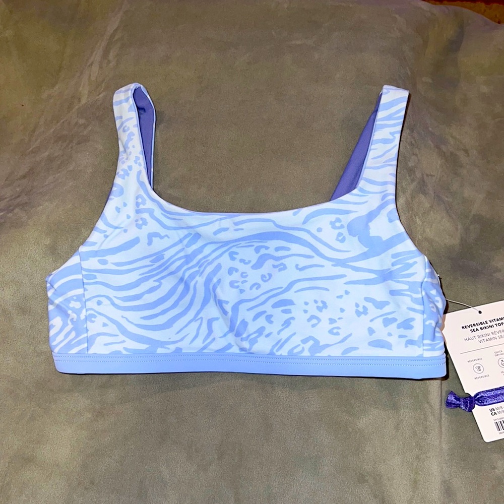 Athleta Girl Reversible Vitamin Sea Bikini Top, A16 like new